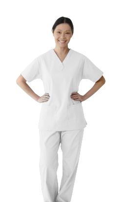 ComfortEase Women's 2-Pocket Scrub Tops (Style 8801)