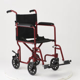 Medline Basic Aluminum Transport Chair with 8" Wheels