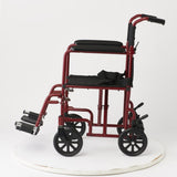 Medline Basic Aluminum Transport Chair with 8" Wheels