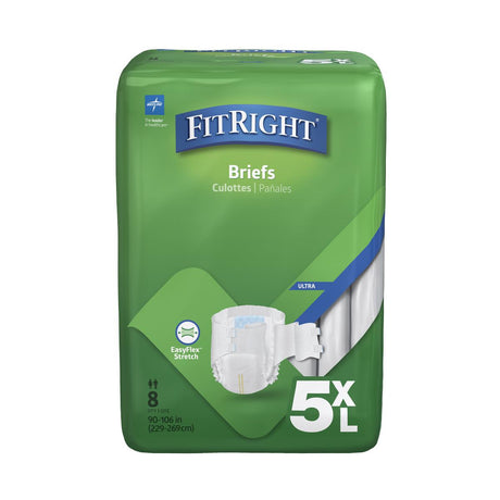 FitRight 5XL Cloth-Like Adult Incontinence Briefs
