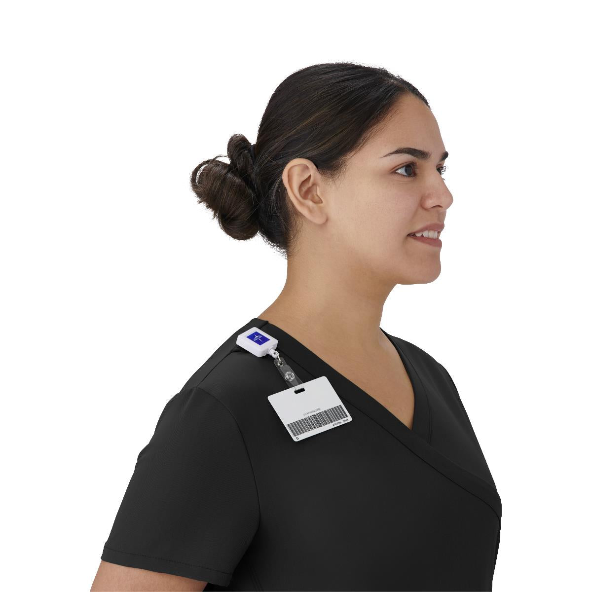 Staten AVE Women's Yoga-Style Scrub Tops with Zipper Pockets (Style 4865)
