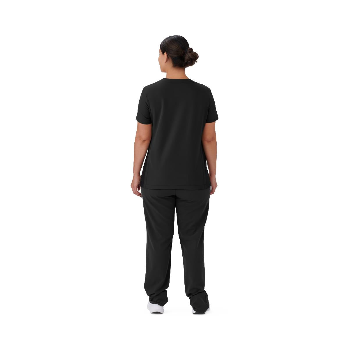 Staten AVE Women's Yoga-Style Scrub Tops with Zipper Pockets (Style 4865)