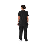 Staten AVE Women's Yoga-Style Scrub Tops with Zipper Pockets (Style 4865)