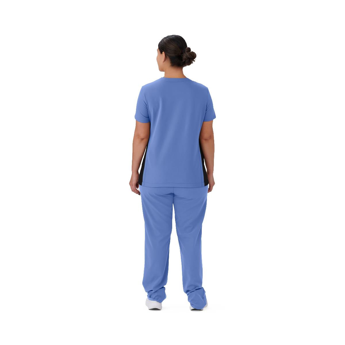 Staten AVE Women's Yoga-Style Scrub Tops with Zipper Pockets (Style 4865)