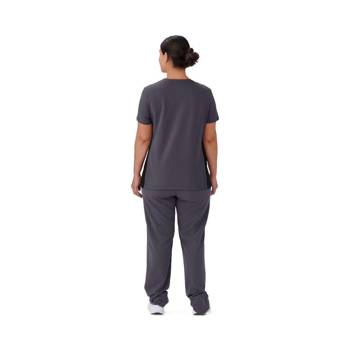 Staten AVE Women's Yoga-Style Scrub Tops with Zipper Pockets (Style 4865)