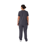 Staten AVE Women's Yoga-Style Scrub Tops with Zipper Pockets (Style 4865)