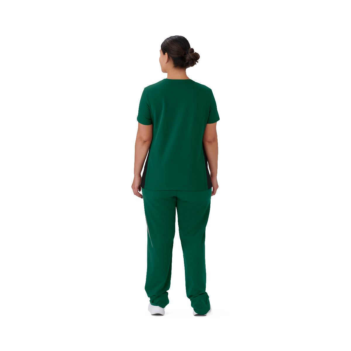 Staten AVE Women's Yoga-Style Scrub Tops with Zipper Pockets (Style 4865)