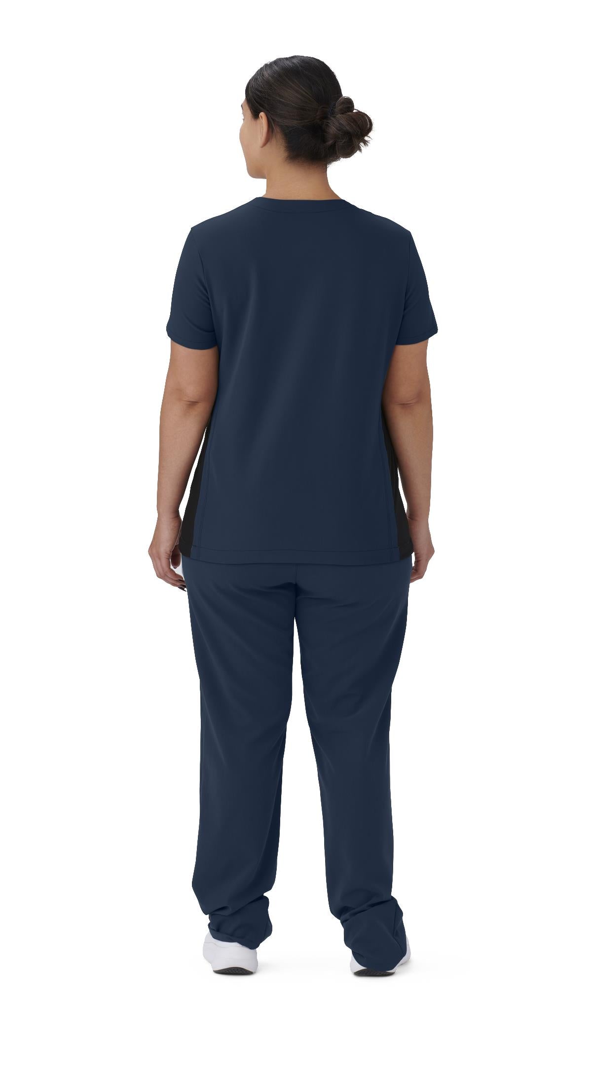 Staten AVE Women's Yoga-Style Scrub Tops with Zipper Pockets (Style 4865)