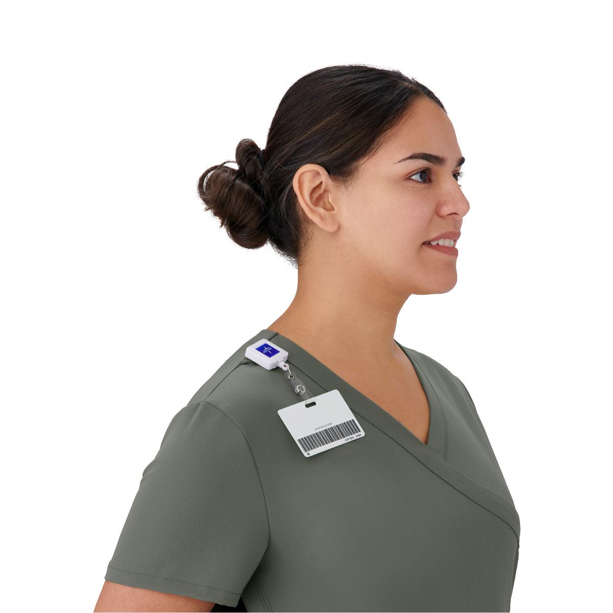 Staten AVE Women's Yoga-Style Scrub Tops with Zipper Pockets (Style 4865)