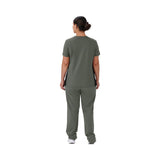 Staten AVE Women's Yoga-Style Scrub Tops with Zipper Pockets (Style 4865)