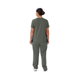 Staten AVE Women's Yoga-Style Scrub Tops with Zipper Pockets (Style 4865)