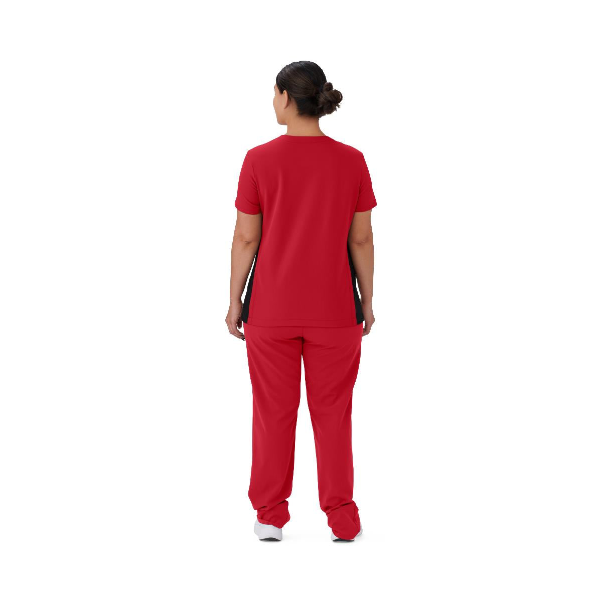 Staten AVE Women's Yoga-Style Scrub Tops with Zipper Pockets (Style 4865)