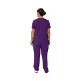 Staten AVE Women's Yoga-Style Scrub Tops with Zipper Pockets (Style 4865)