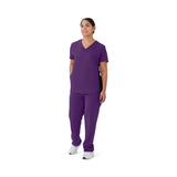 Staten AVE Women's Yoga-Style Scrub Tops with Zipper Pockets (Style 4865)