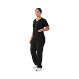 Brooklyn AVE Women's Mock Wrap 2-Pocket Scrub Tops (Style 48787)