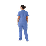Brooklyn AVE Women's Mock Wrap 2-Pocket Scrub Tops (Style 48787)