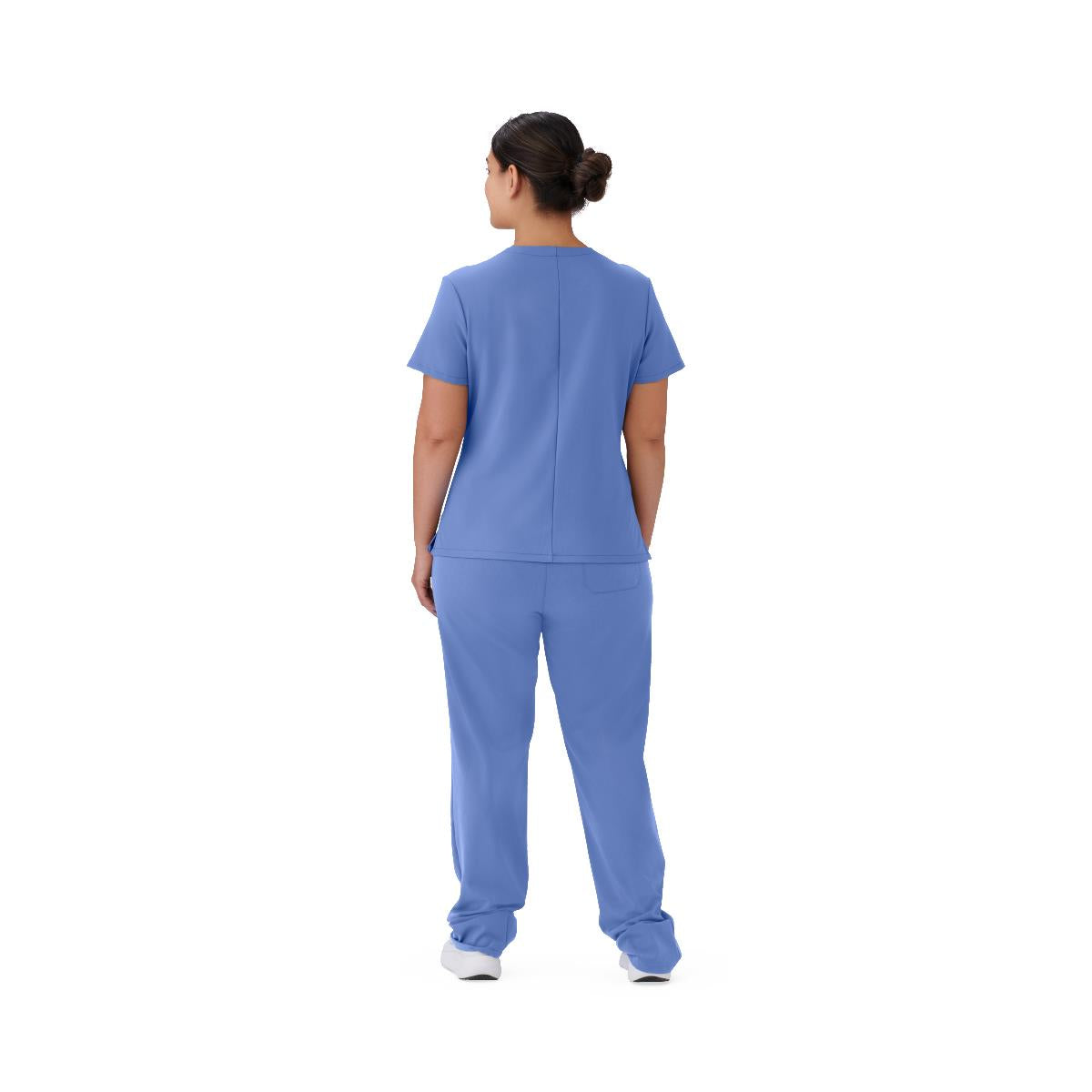 Brooklyn AVE Women's Mock Wrap 2-Pocket Scrub Tops (Style 48787)