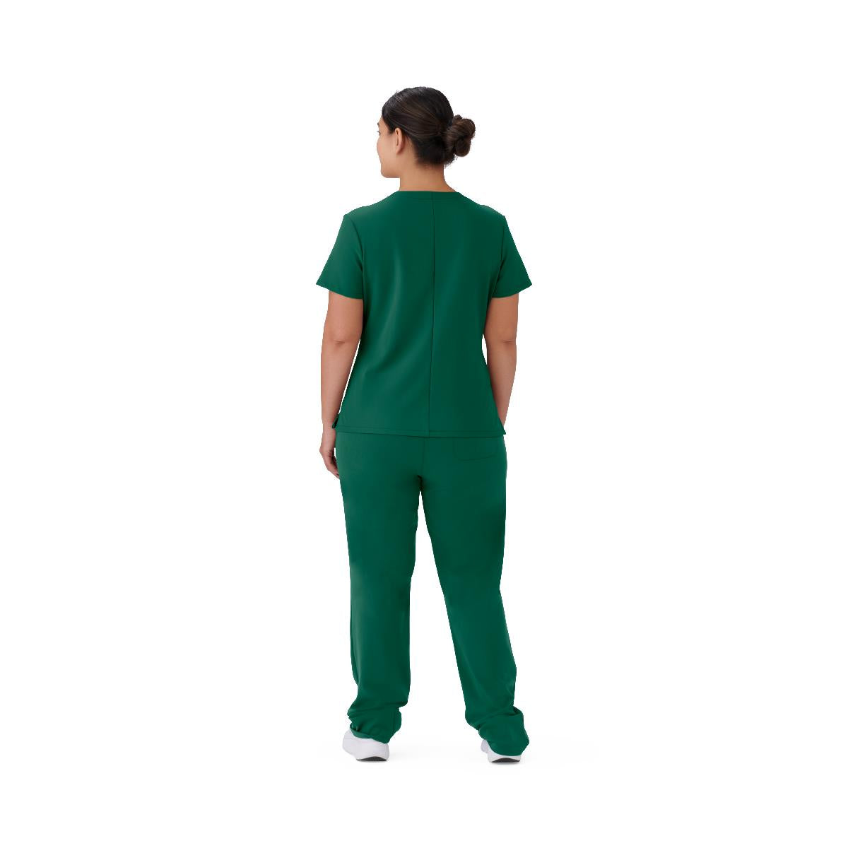 Brooklyn AVE Women's Mock Wrap 2-Pocket Scrub Tops (Style 48787)