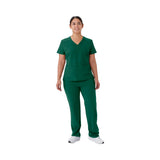 Brooklyn AVE Women's Mock Wrap 2-Pocket Scrub Tops (Style 48787)