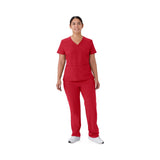 Brooklyn AVE Women's Mock Wrap 2-Pocket Scrub Tops (Style 48787)