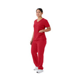 Brooklyn AVE Women's Mock Wrap 2-Pocket Scrub Tops (Style 48787)