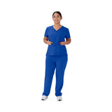 Brooklyn AVE Women's Mock Wrap 2-Pocket Scrub Tops (Style 48787)