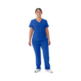 Brooklyn AVE Women's Mock Wrap 2-Pocket Scrub Tops (Style 48787)
