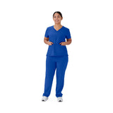 Brooklyn AVE Women's Mock Wrap 2-Pocket Scrub Tops (Style 48787)