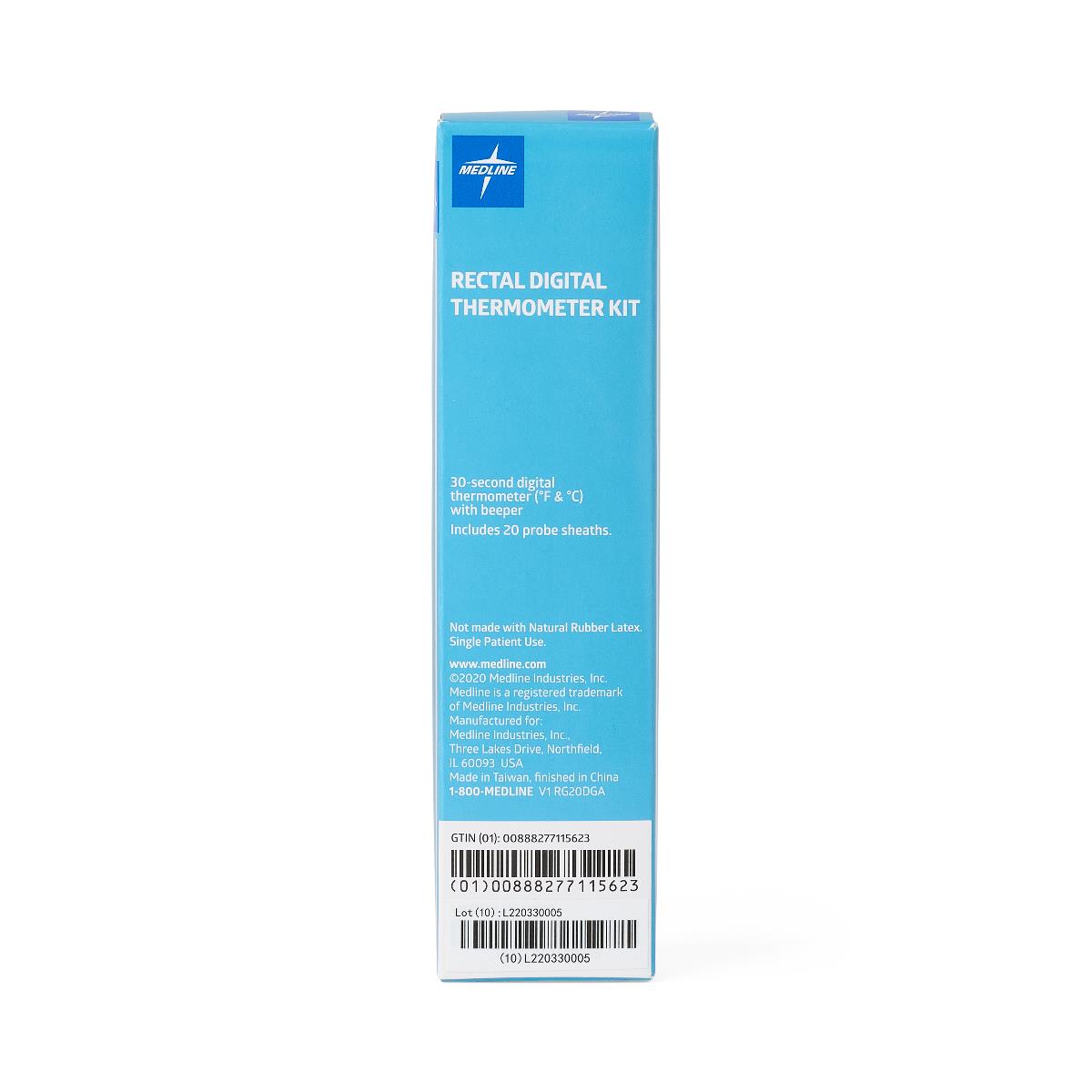 Medline 30-Second Rectal Digital Thermometers