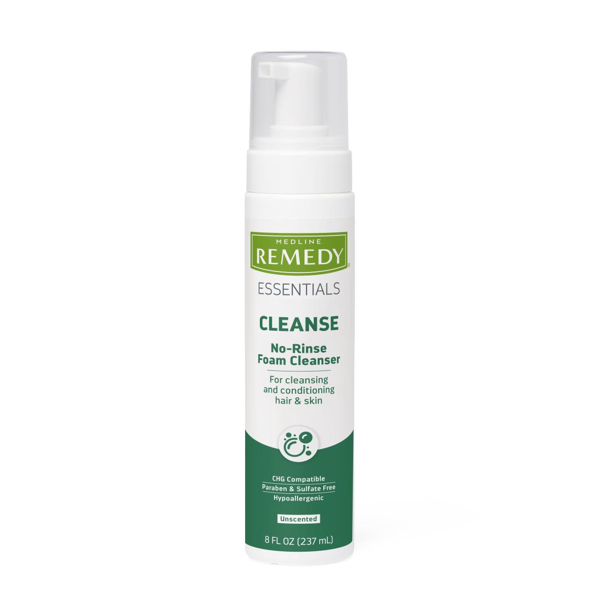Medline Remedy Essentials No-rinse Foam Cleanser, alternative angle or detail.