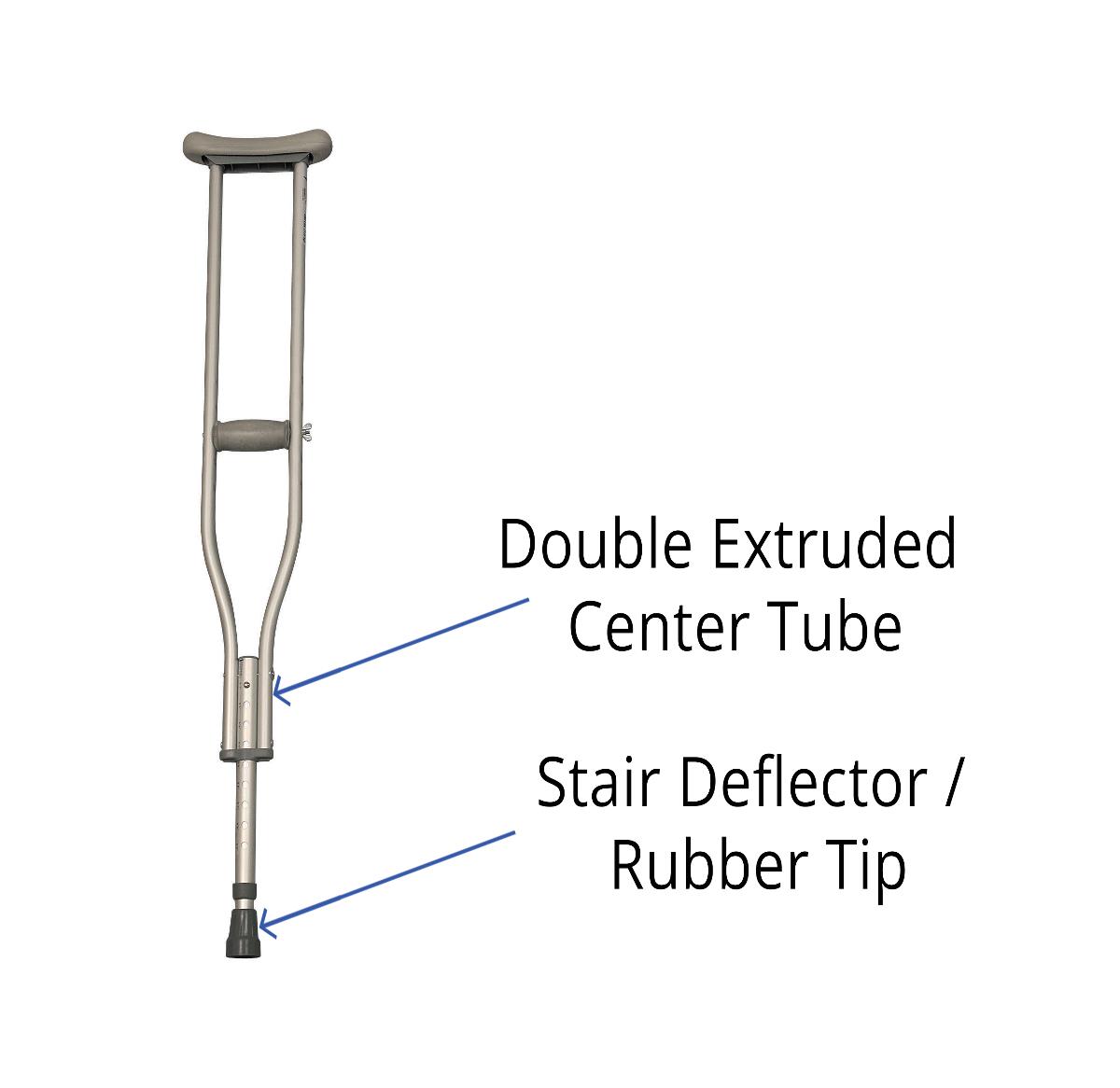 Medline Basic Aluminum Crutches