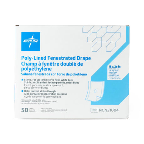 Medline Sterile Fenestrated Disposable Drape - BeHope
