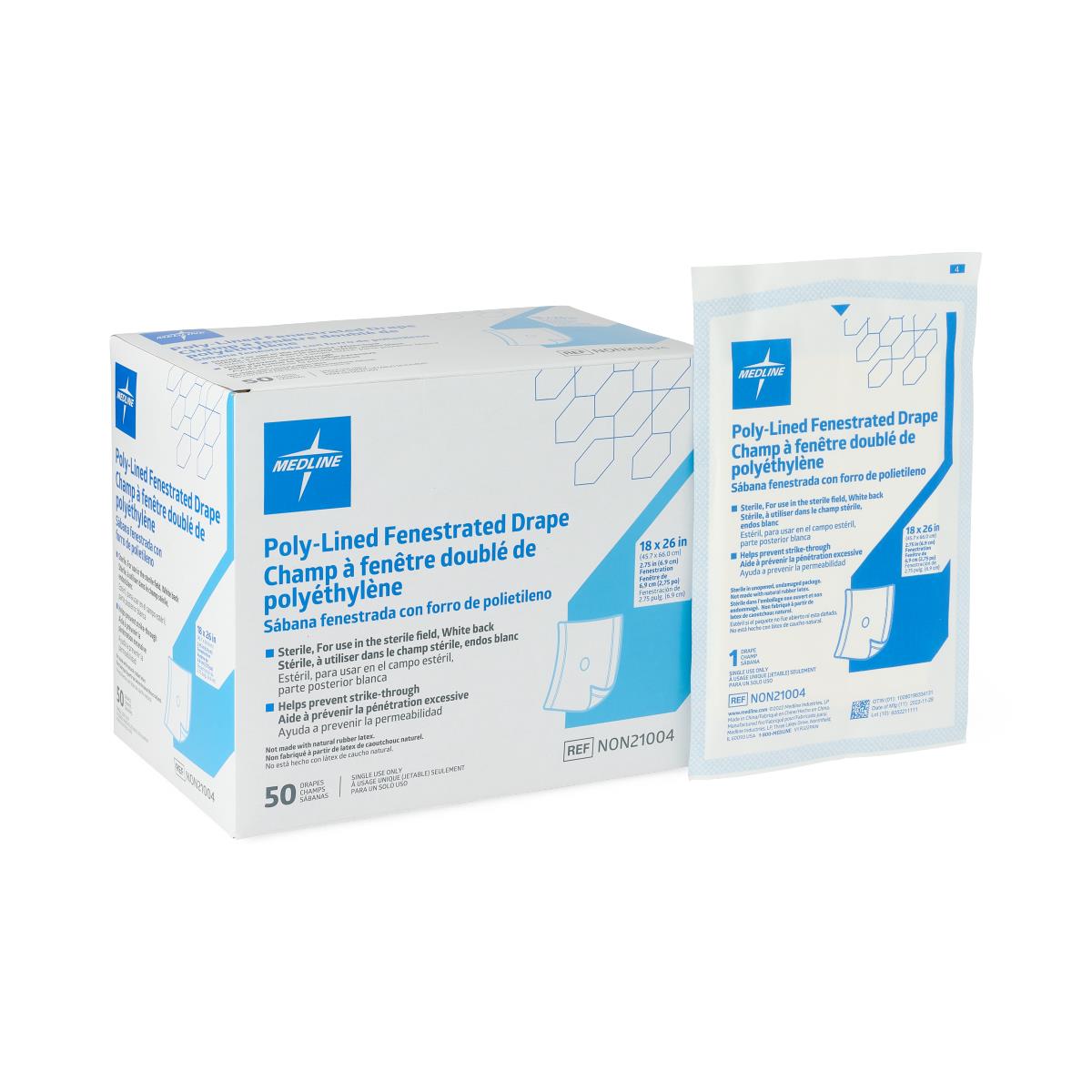 Medline Sterile Fenestrated Disposable Drape - BeHope