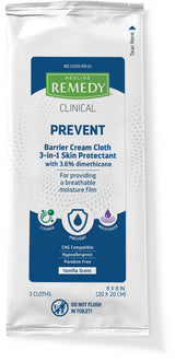 Medline Remedy Clinical Prevent Barrier Cream Cloths