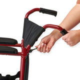 Medline Basic Aluminum Transport Chair with 8" Wheels