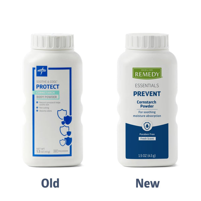 Medline Remedy Essentials Cornstarch Powder - BeHope