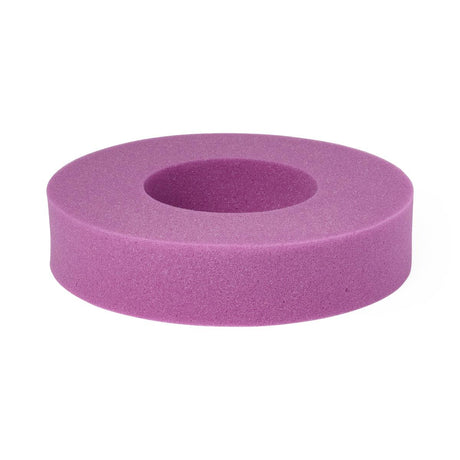 Foam ring head positioner, close-up showing texture and material.
