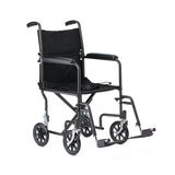 Medline Basic Transport Chair Hammertone 19in Seat