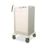 Light Gray Steel Treatment Cart with 5 Drawers
