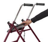 Medline 2-Wheel Steel Rollator with 5" Wheels
