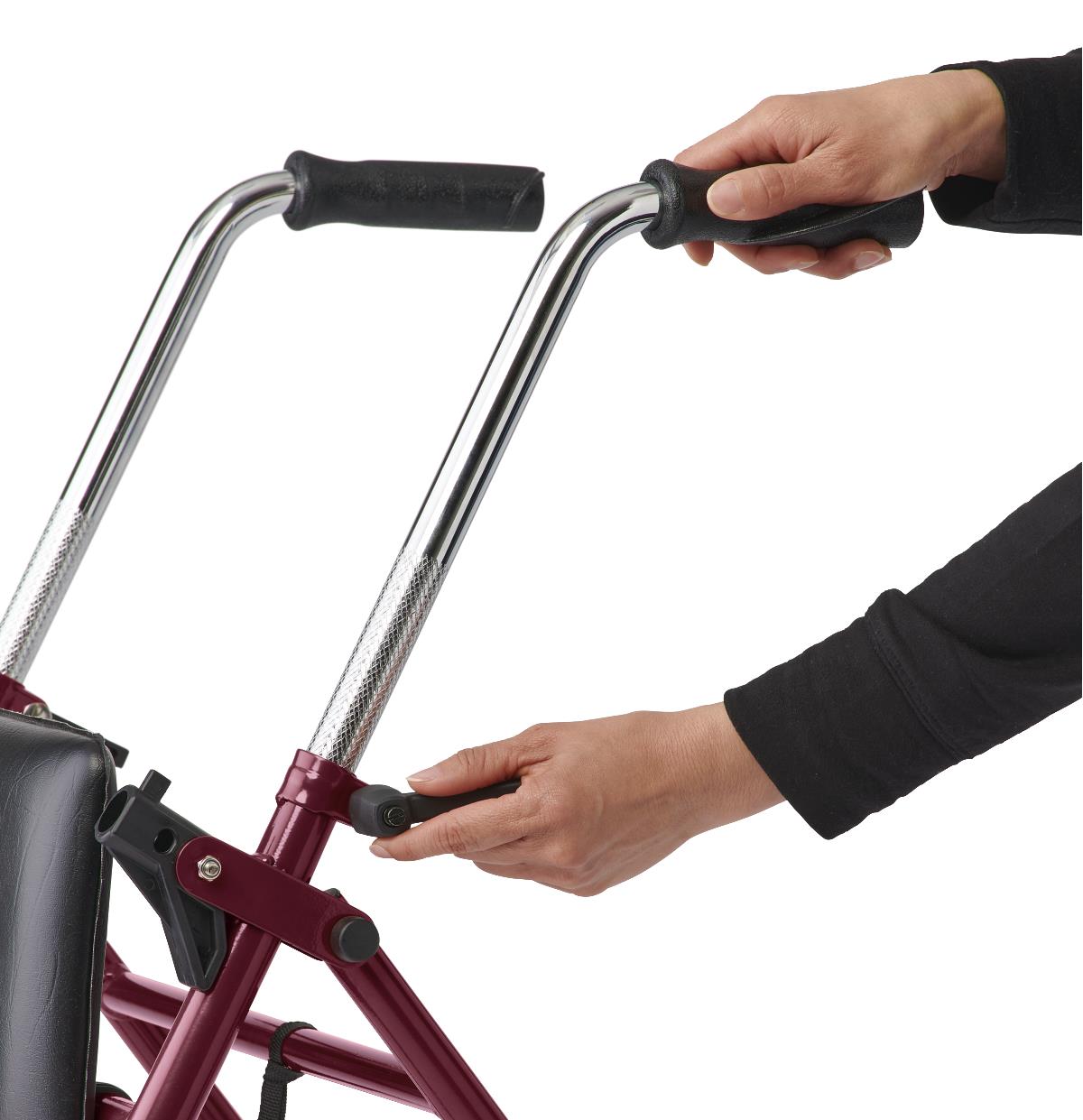 Medline 2-Wheel Steel Rollator with 5" Wheels