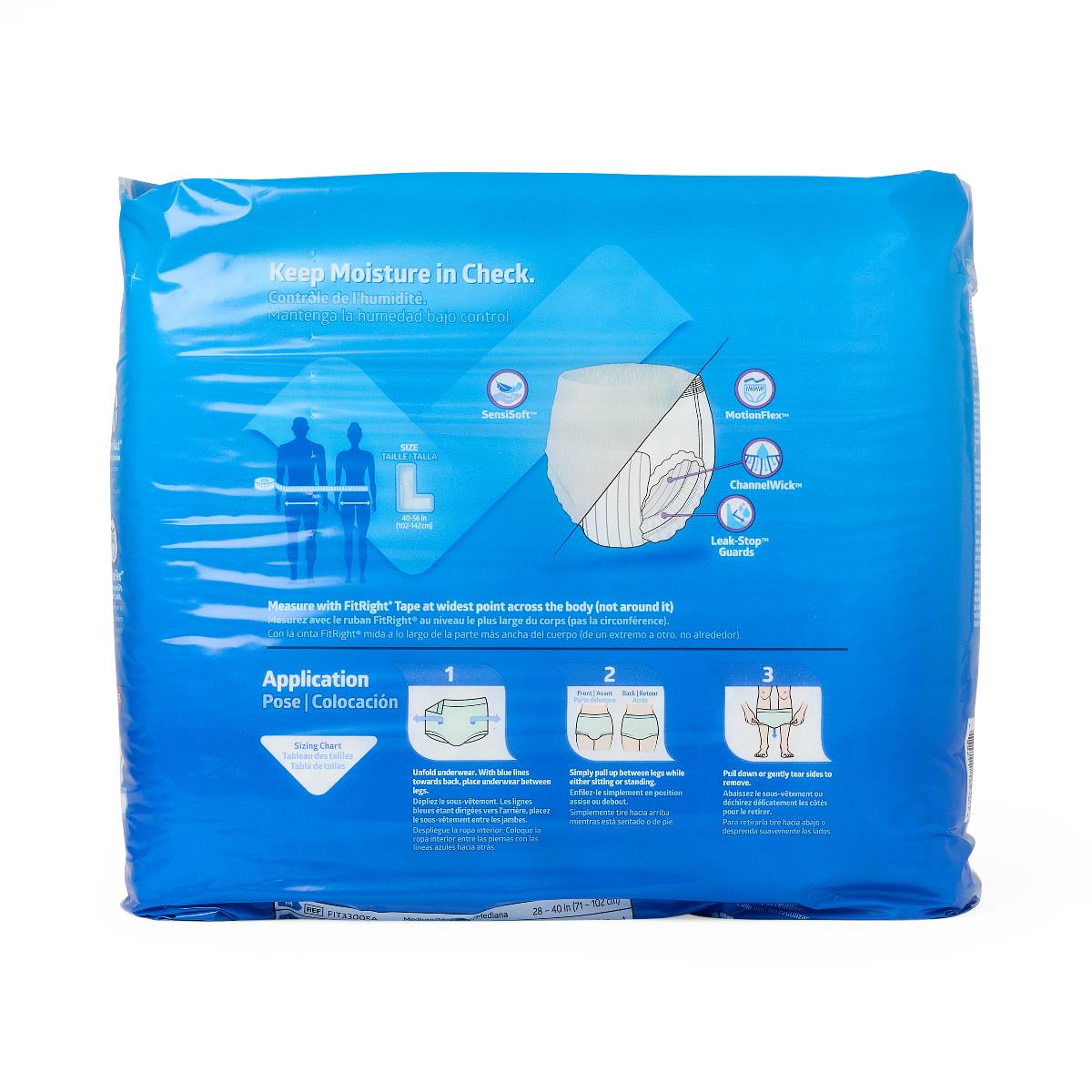 FitRight Super Protective Adult Incontinence Underwear