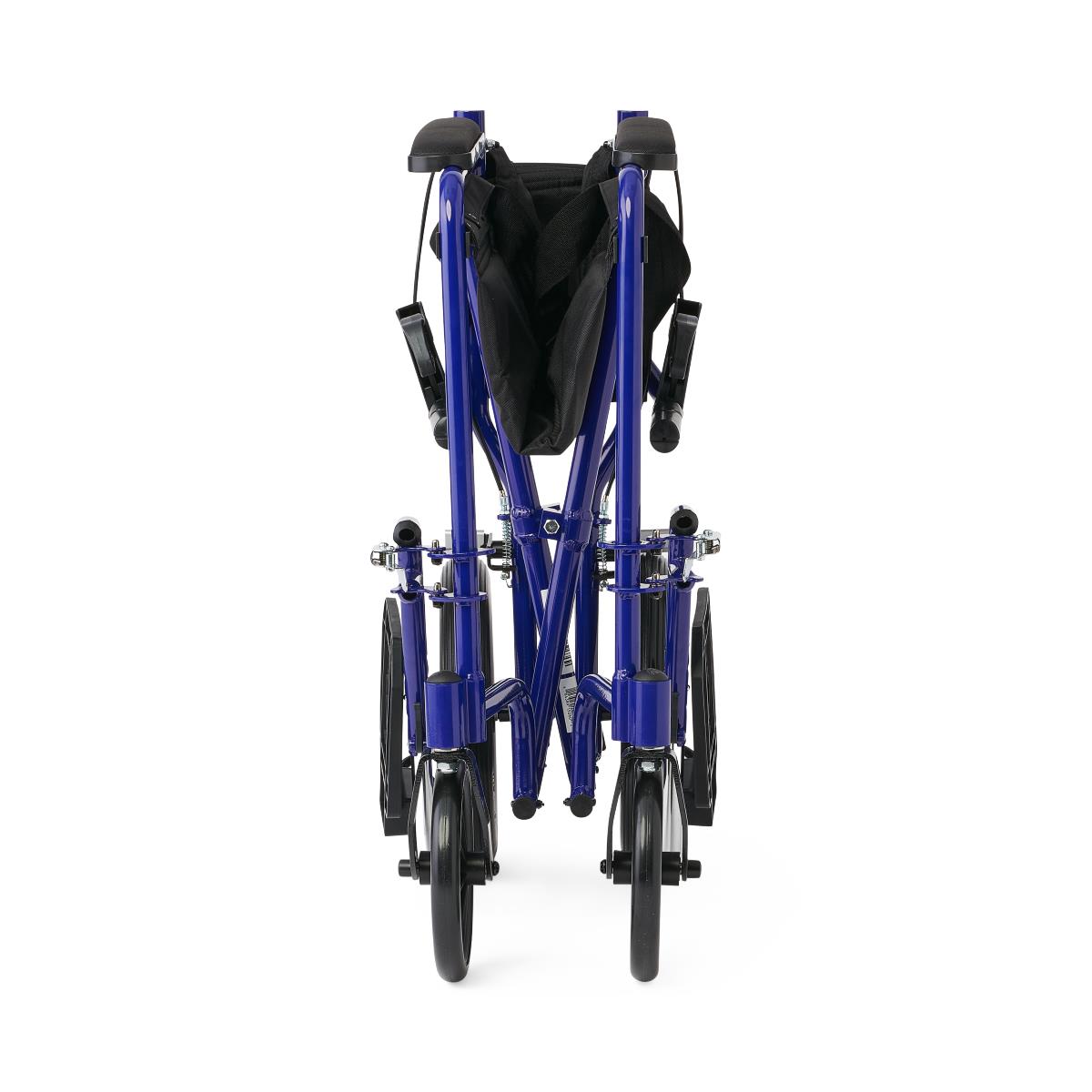 Aluminum basic transport chair, showing its maneuverability.