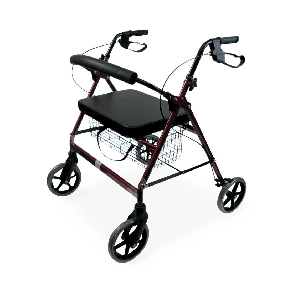 Extra-Wide Heavy-Duty Steel Bariatric Rollator