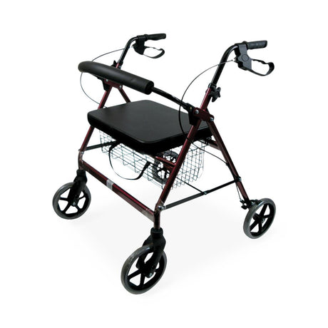 Extra-Wide Heavy-Duty Steel Bariatric Rollator