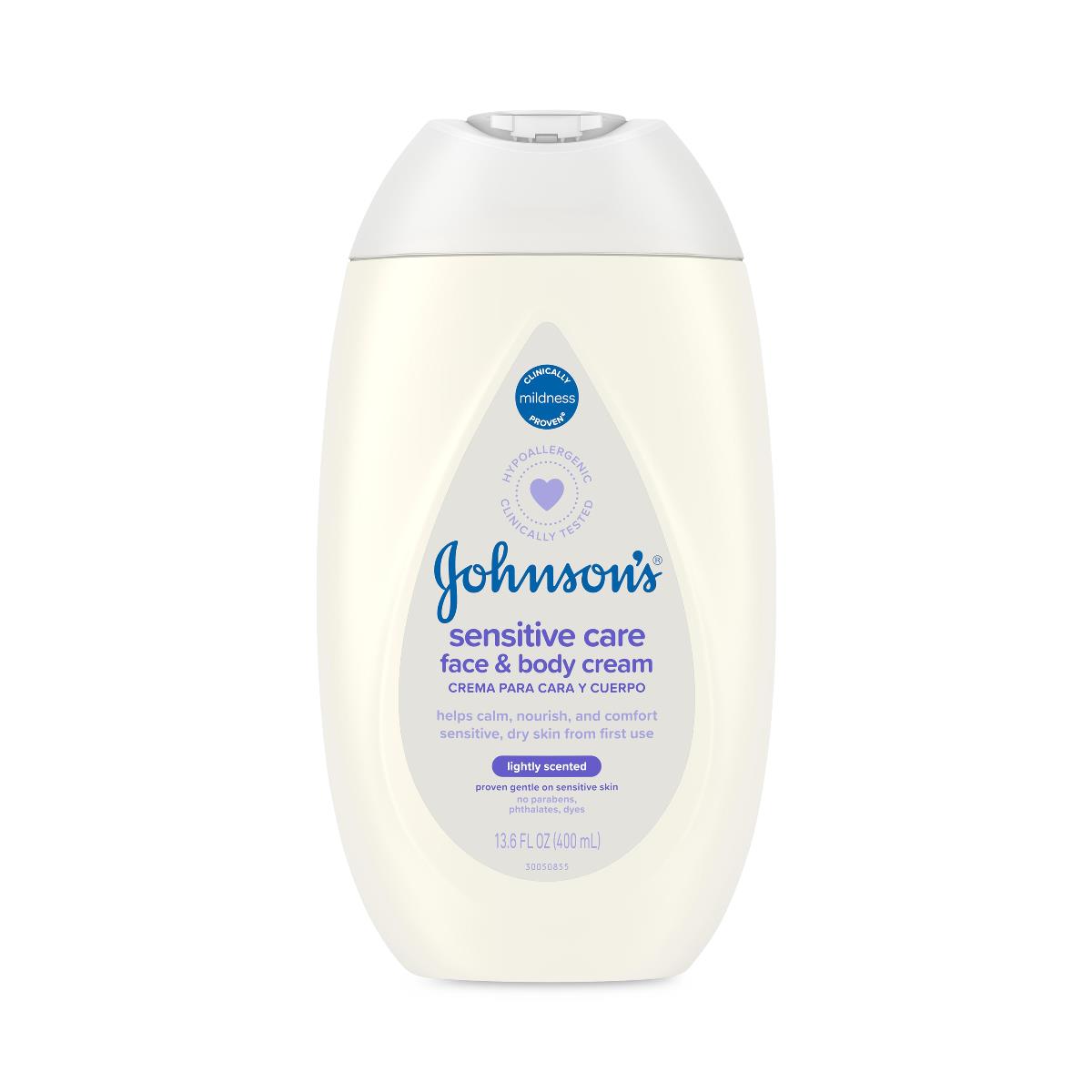 Johnson's Sensitive Care Face and Body Cream