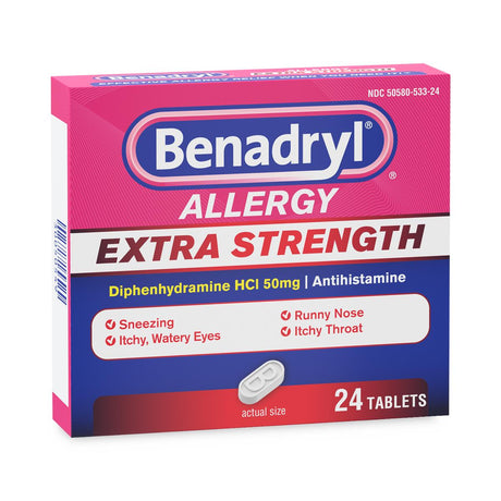 Benadryl Extra Strength Allergy Tablets