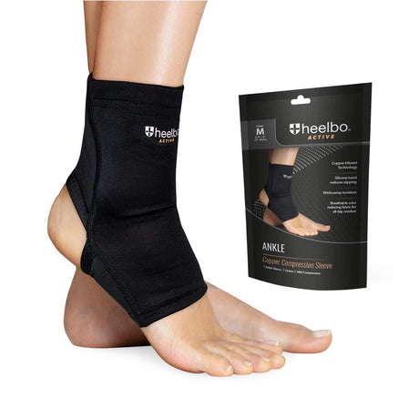 Heelbo Cooper Ankle Compression Sleeves