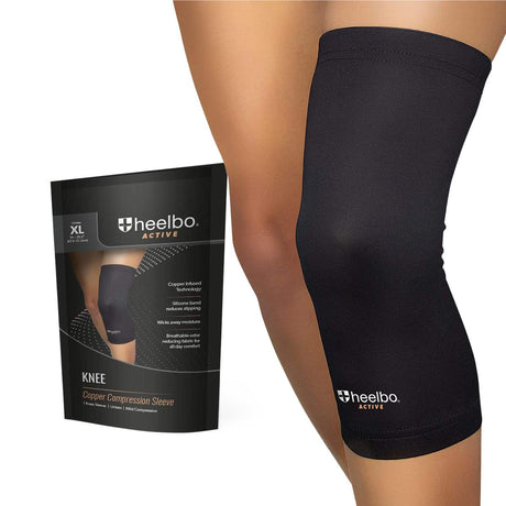 Heelbo Copper Knee Compression Sleeves