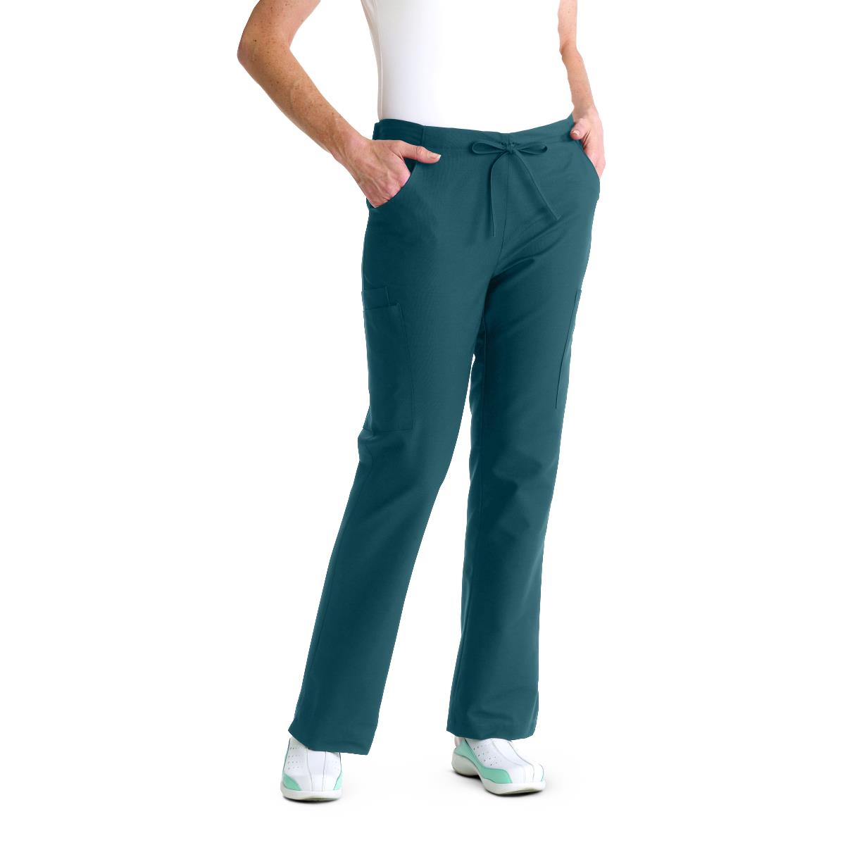 ComfortEase® Women's Petite Cargo Scrub Pants (Style 8865)